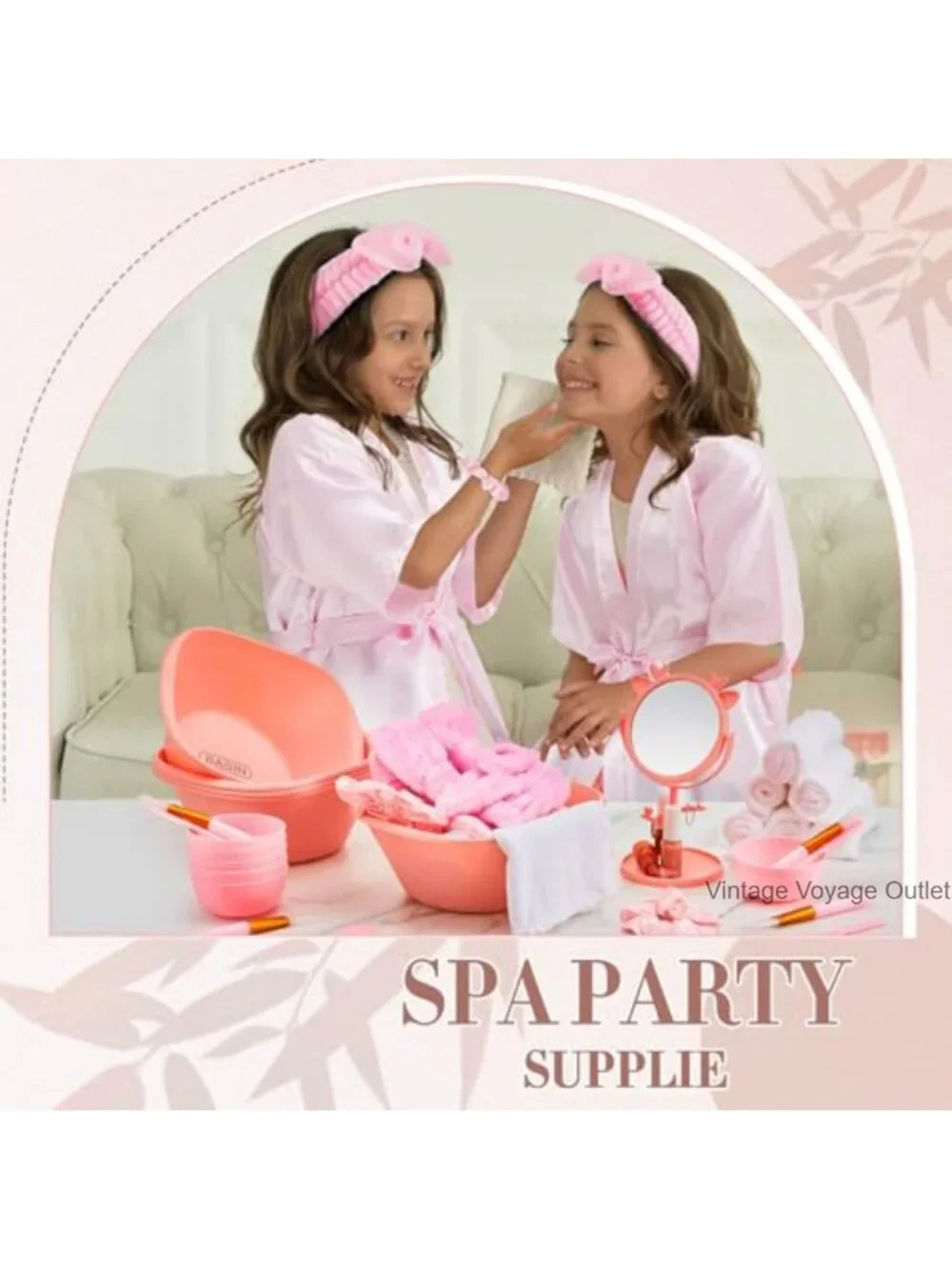 Girls Spa Party Set 6 Robes with Accessories Kit for Sleepover